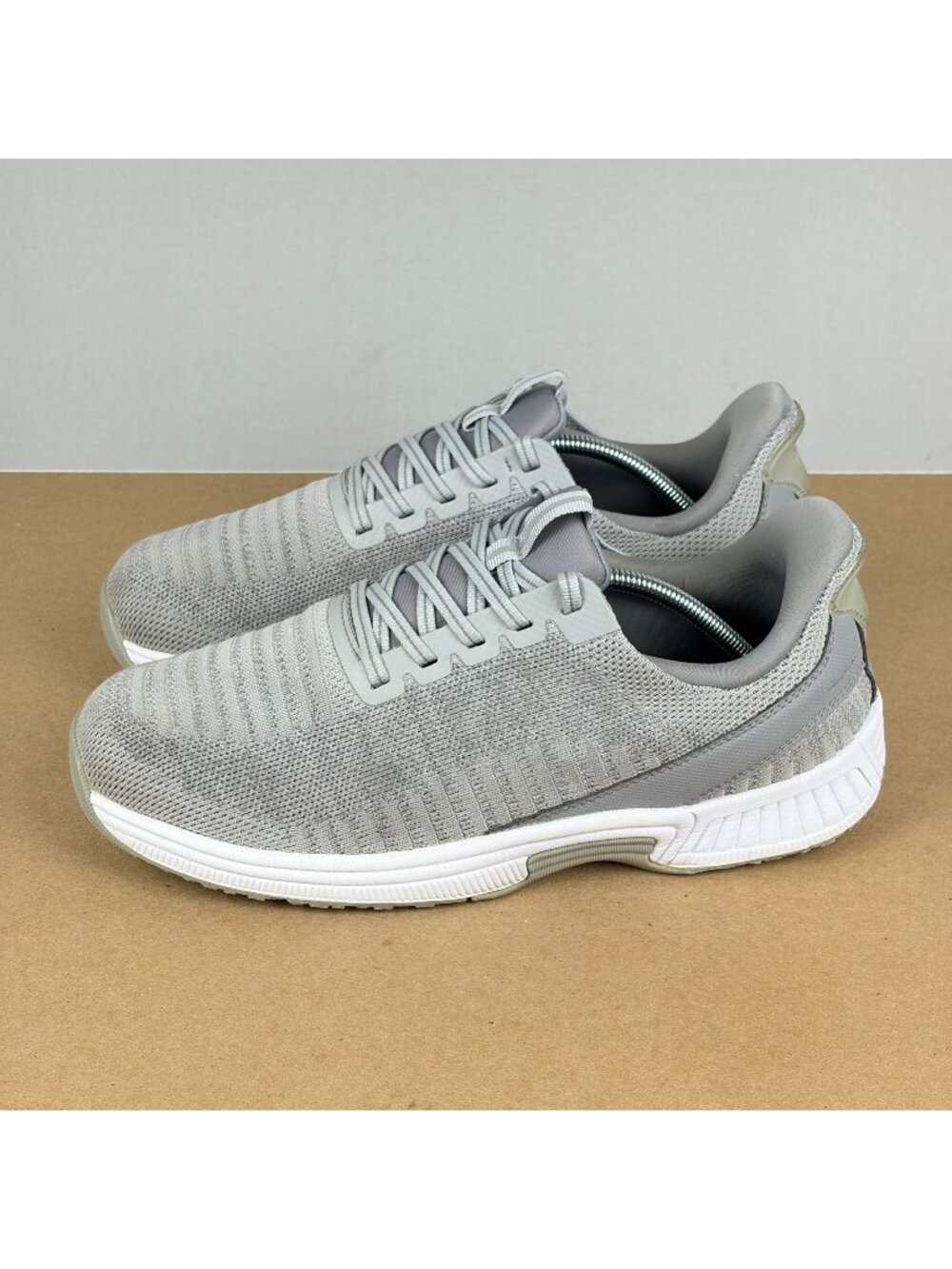Orthofeet Kita Athletic Walking Shoes Womens 9.5 2E X-Wide Gray Low Top Lace Up